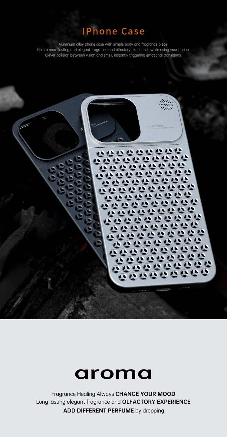 The Aero-Scent Pro | Aluminum Cooling & Aromatherapy Case for iPhone