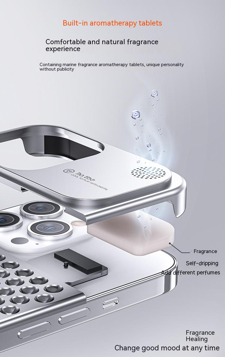 The Aero-Scent Pro | Aluminum Cooling & Aromatherapy Case for iPhone