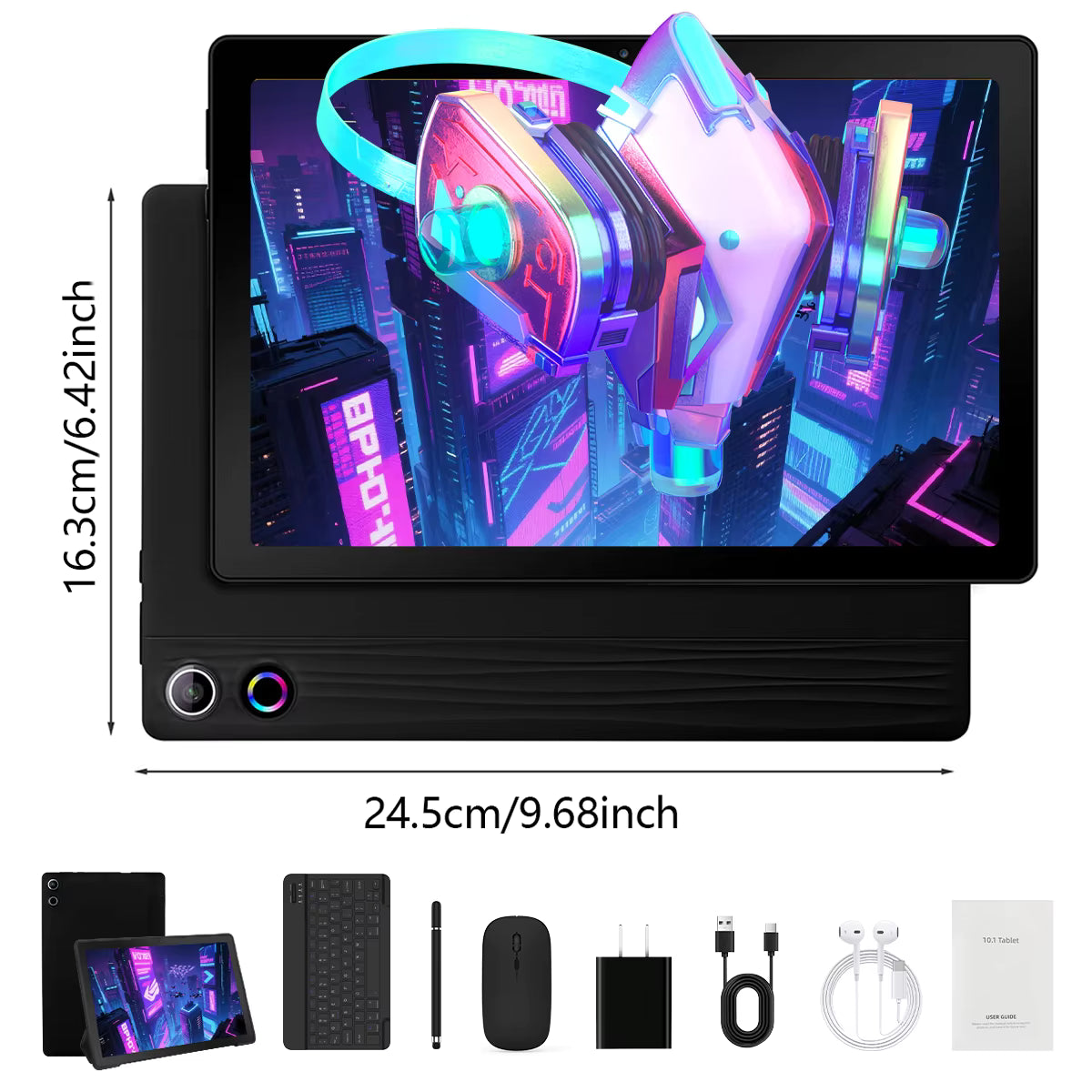 The Ultimate Pro-Tab Bundle | 10.1" Android 14 Tablet with Full Accessory Suite