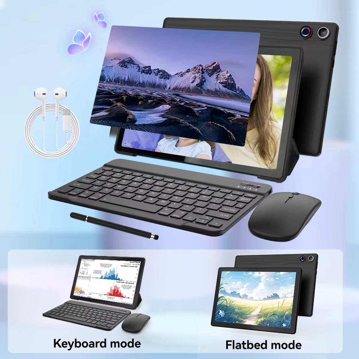 The Ultimate Pro-Tab Bundle | 10.1" Android 14 Tablet with Full Accessory Suite