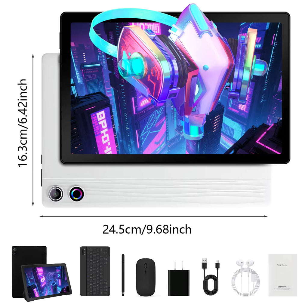 The Ultimate Pro-Tab Bundle | 10.1" Android 14 Tablet with Full Accessory Suite