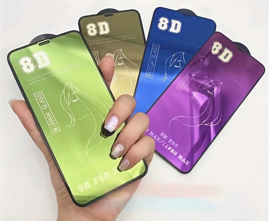 8D Mirror Tempered Glass Screen Protector iPhone