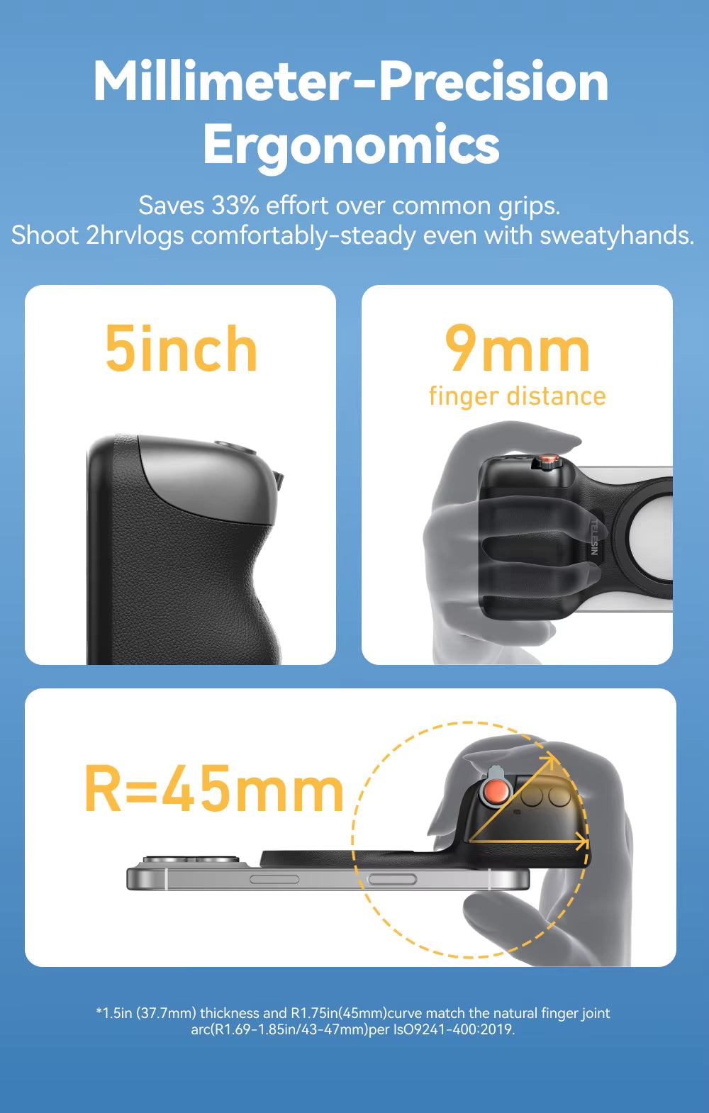 Pro-Grip Mag-Snap Smartphone Camera Handle – Bluetooth Shutter & Magnetic Mount for iPhone & Android