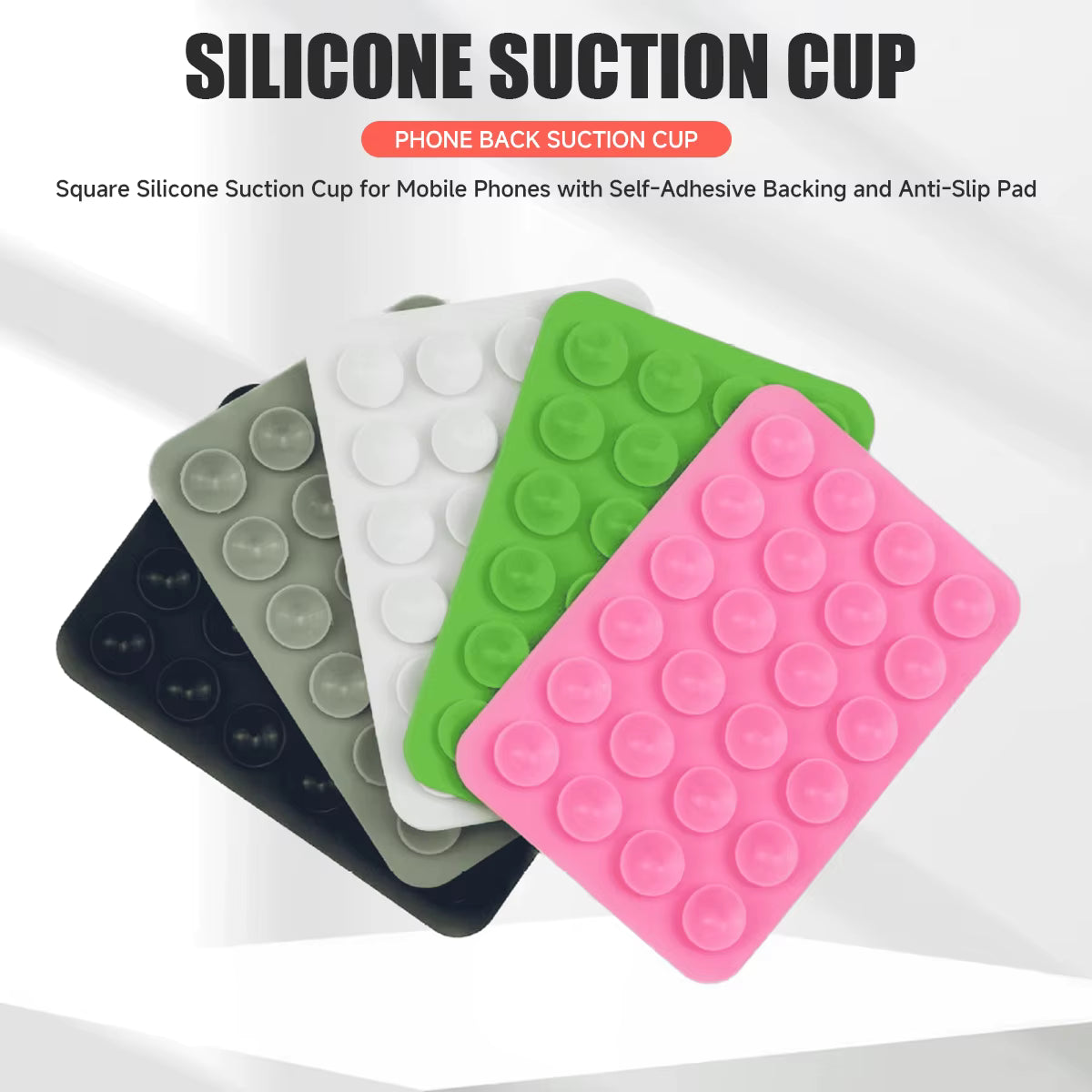 The "Infinity Stick" | Double-Sided Silicone Suction Mount for Any Smartphone