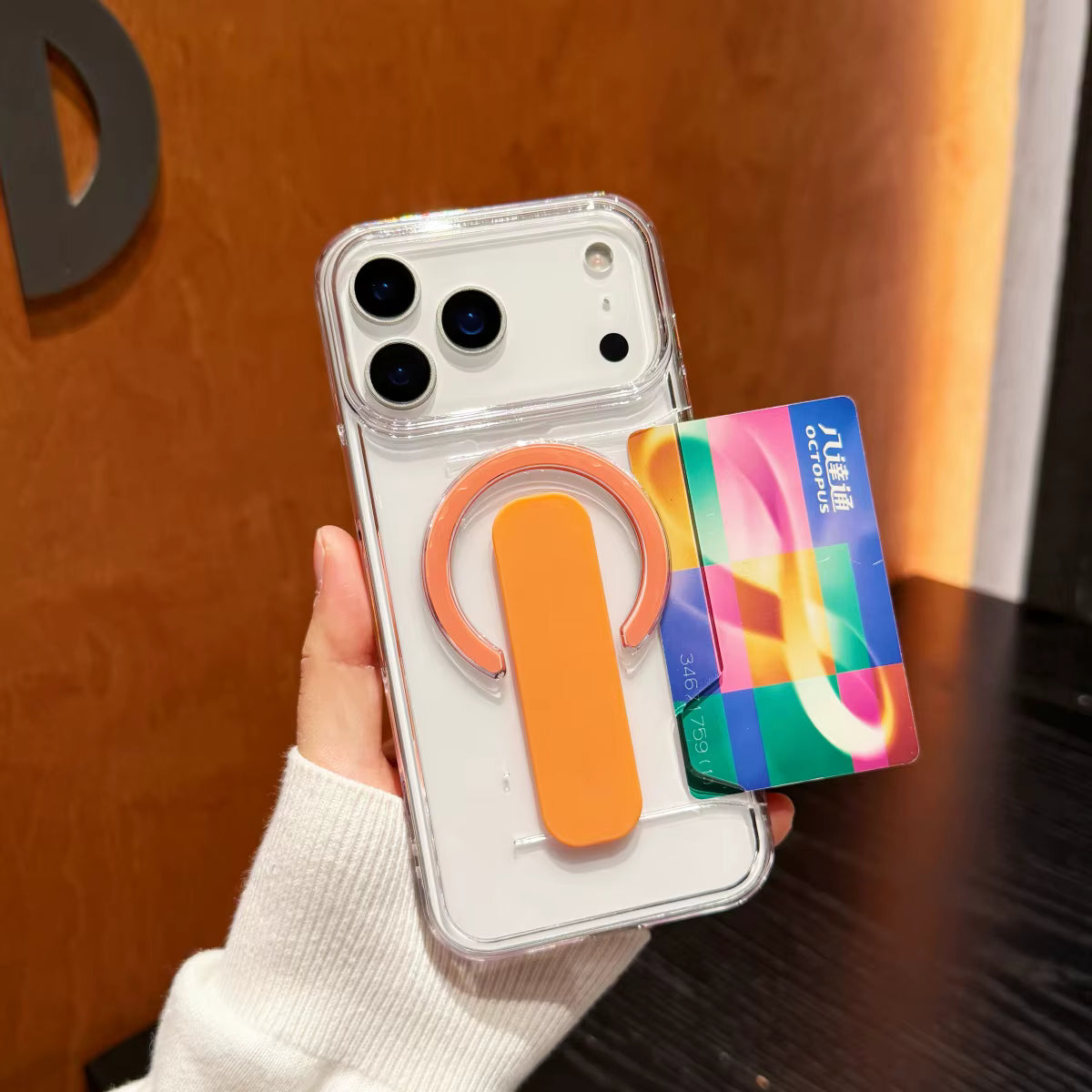 Ultra-Clear Magnetic Card Suite – Heavy Duty Shockproof Case with Built-in Bracket for iPhone 17/16/15/14/13 Series