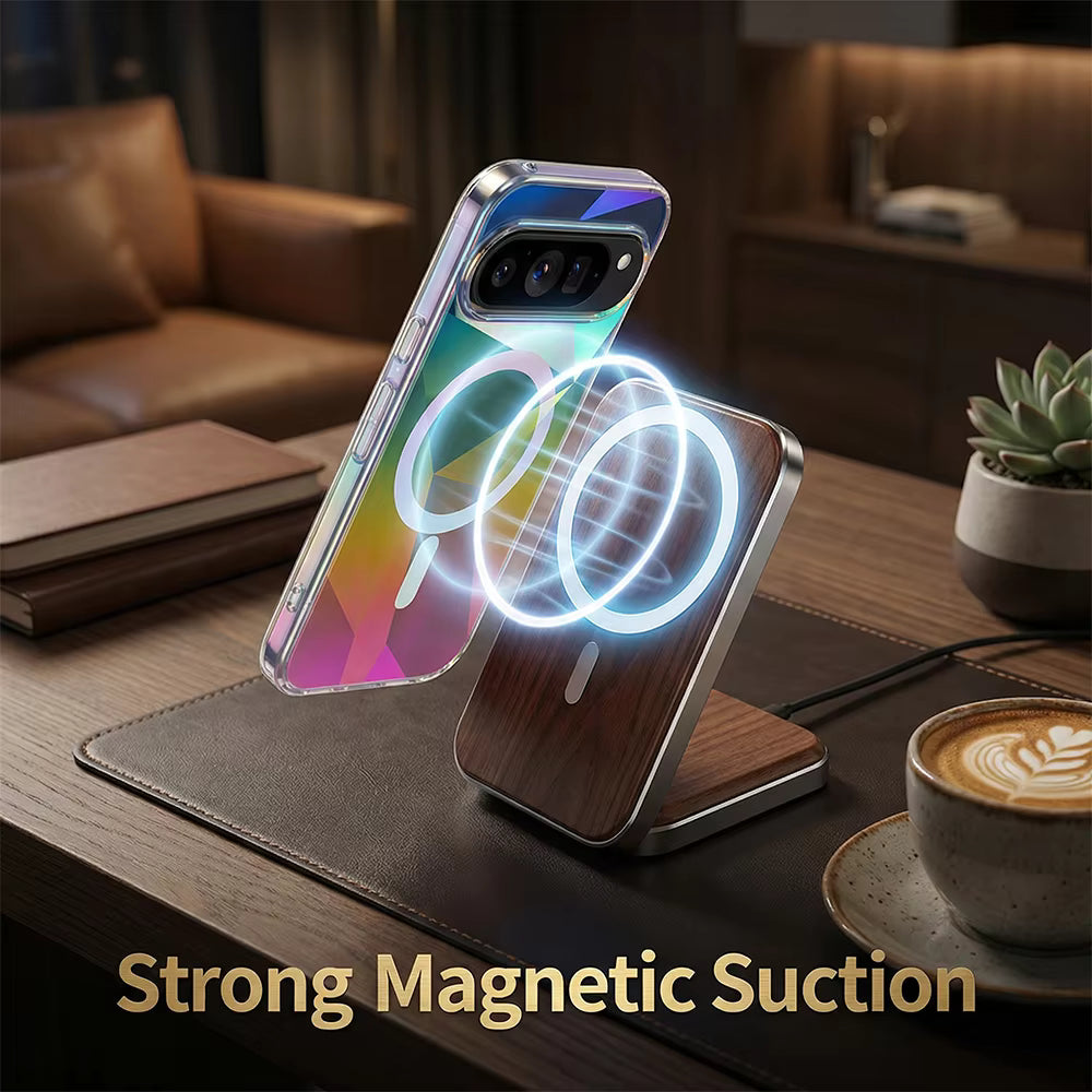 The Aurora MagCase | Rainbow Diamond Grid Magnetic Case for Google Pixel 10 & 9