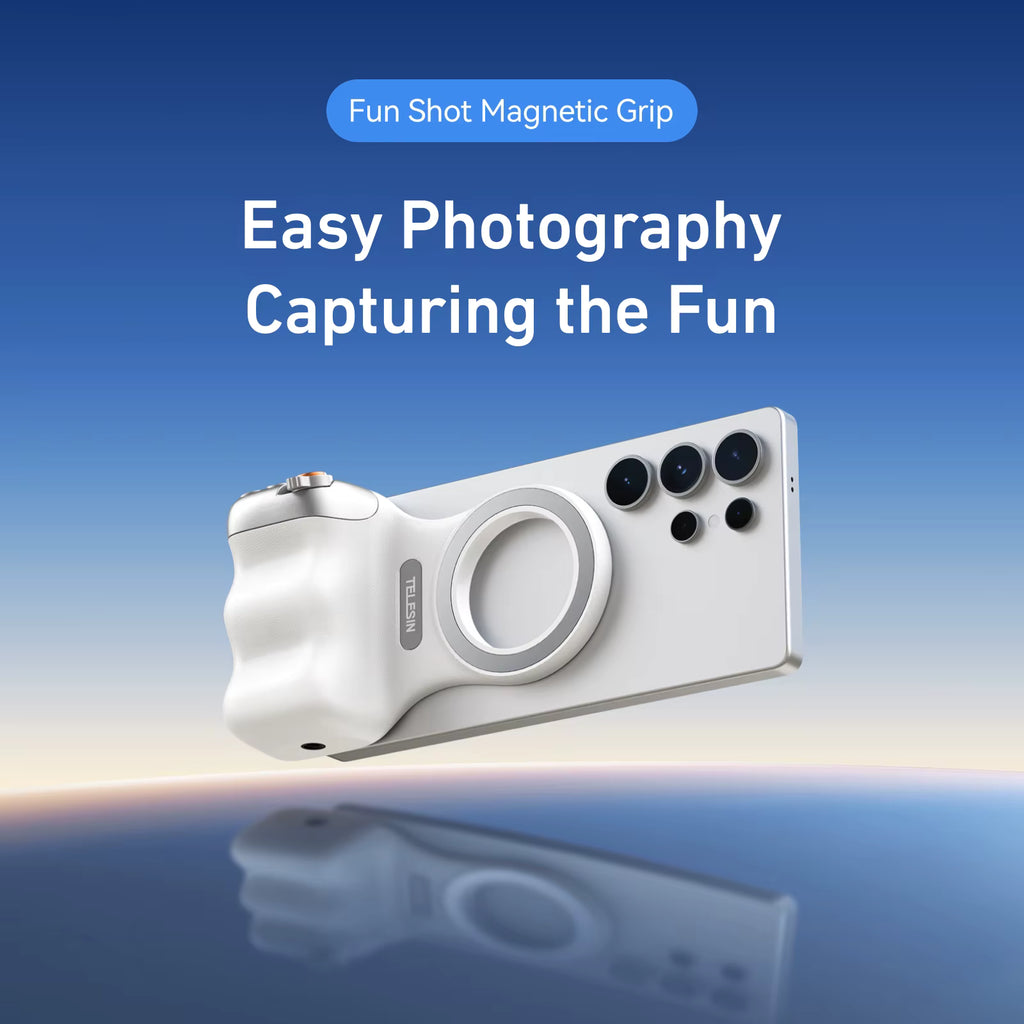 Pro-Grip Mag-Snap Smartphone Camera Handle – Bluetooth Shutter & Magnetic Mount for iPhone & Android