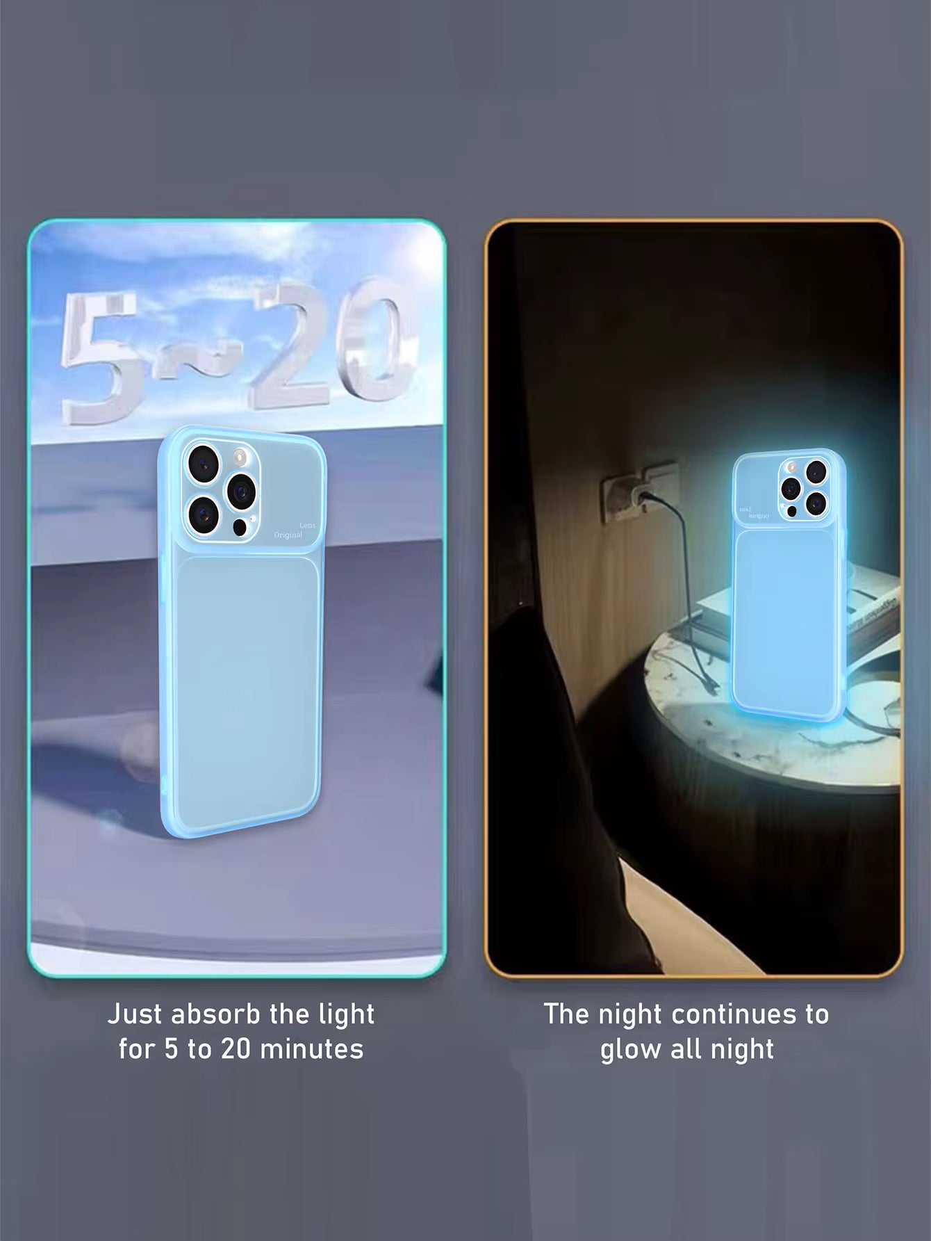 Luminous Glow: Neon Glow-in-the-Dark Case for iPhone Pro Max