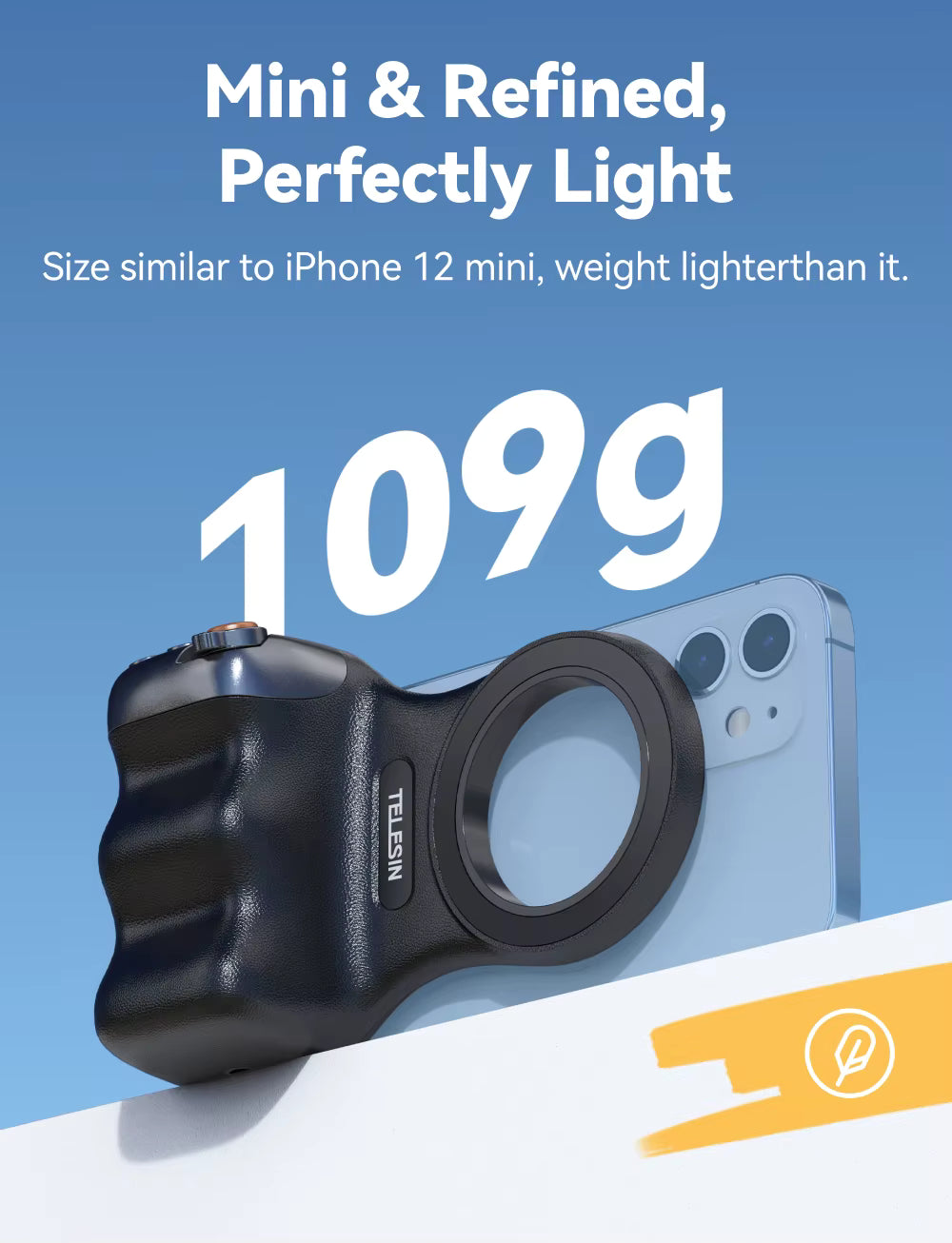 Pro-Grip Mag-Snap Smartphone Camera Handle – Bluetooth Shutter & Magnetic Mount for iPhone & Android