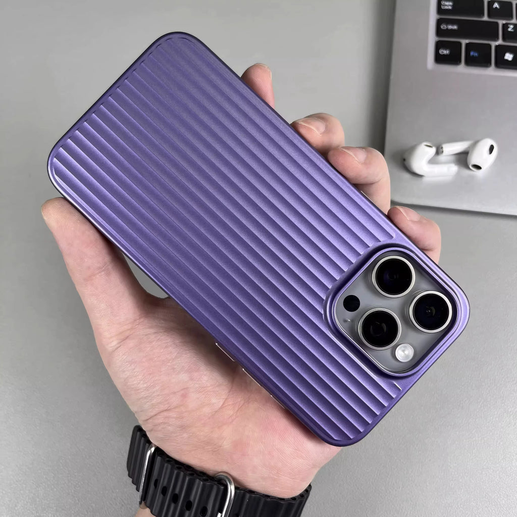 Best luxury protective case for iPhone 16," "Wavy plating phone case for women," "Trendy luggage style iPhone cover."